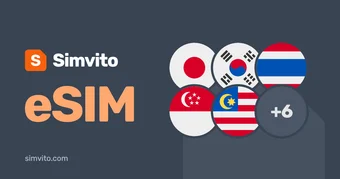 Asia · 11 areas (incl. Macao) eSIM