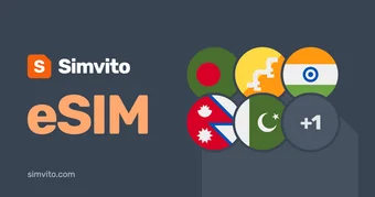 Asia · 6 areas (incl. India) eSIM