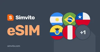 South America · 6 areas eSIM